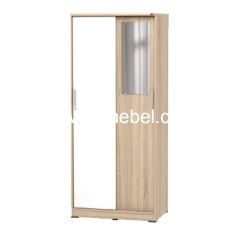 Lemari Pakaian Pintu Geser - Activ Spin SL 80 / Sonoma Oak - White